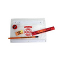 Clear Translucent Mood School Kit w/ Pencil, Ruler, Eraser & Sharpener